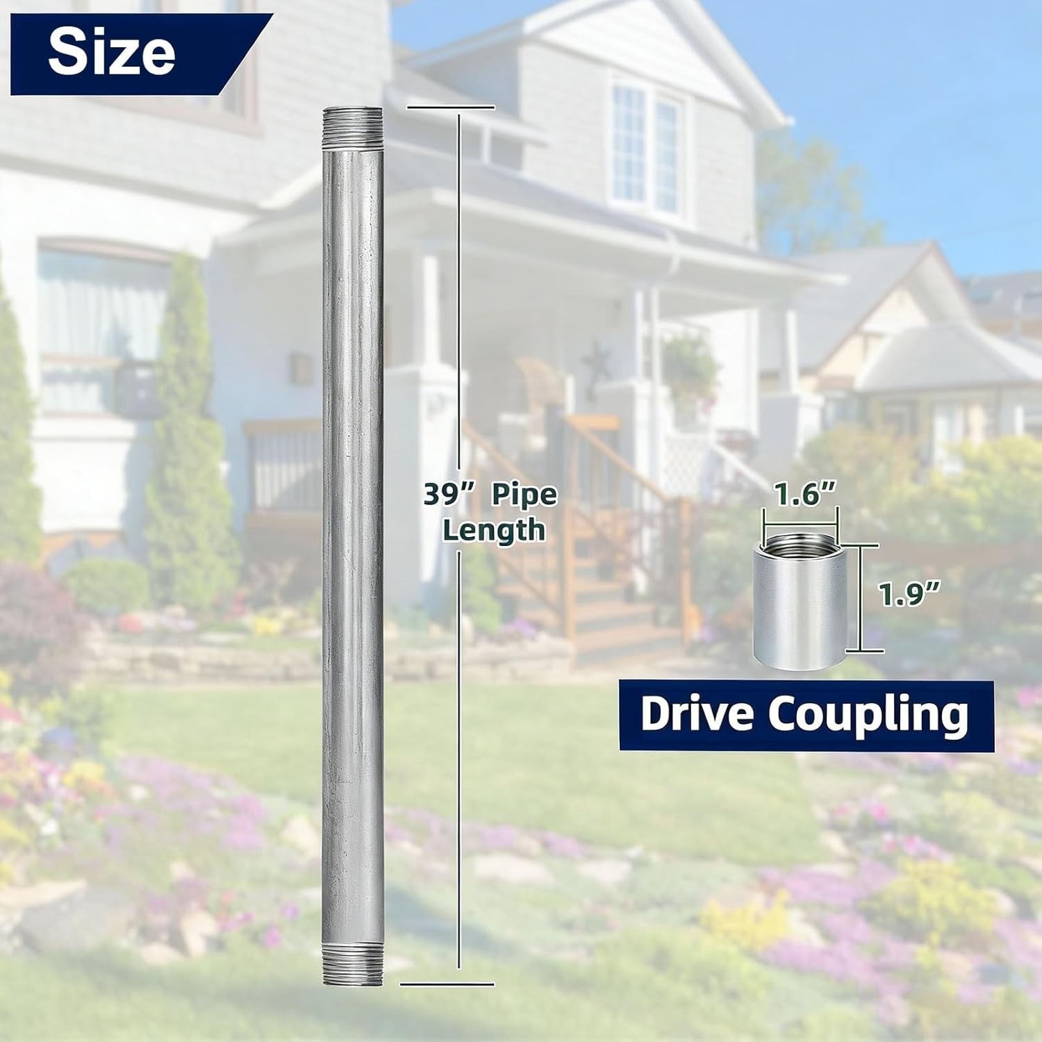 Well Drive Point Kit, 1-1/4 Inch Stainless Steel Sand Point Well with 60 Gauze M gallery