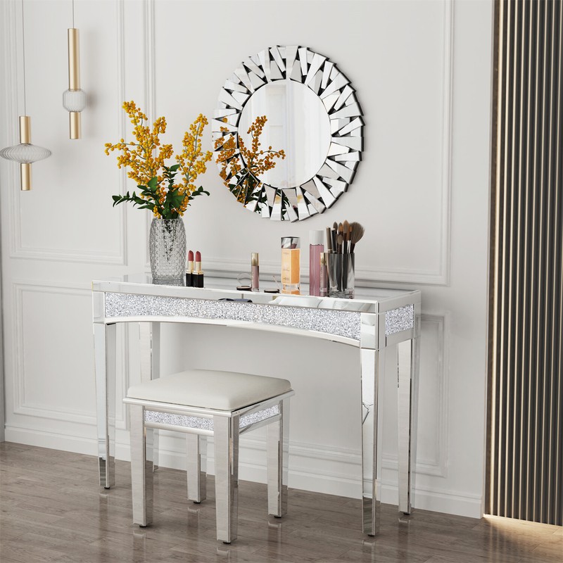 Console Table Dressing Makeup for Bedroom Entryway Chic Sofa Side Accent Table gallery
