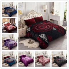 Heavy Thick Ultra Warm Soft Plush Bed Blanket Mink Blanket Winter King Size 9lbs