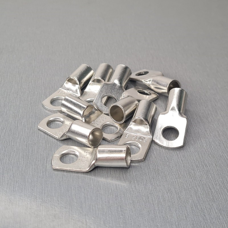 10-85pcs SC35-8 Ring Terminals Crimp Copper Ends Connectors Cable Wire Lugs US gallery