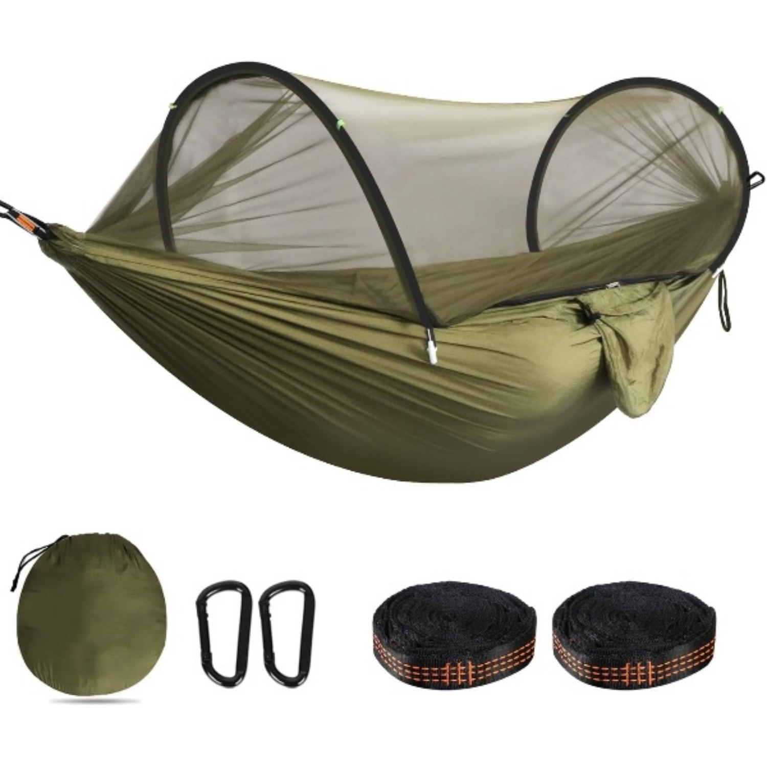 Camping Hammock 660lbs Pop-up Net Breathable Hammock for Outdoor Travel Hiking gallery
