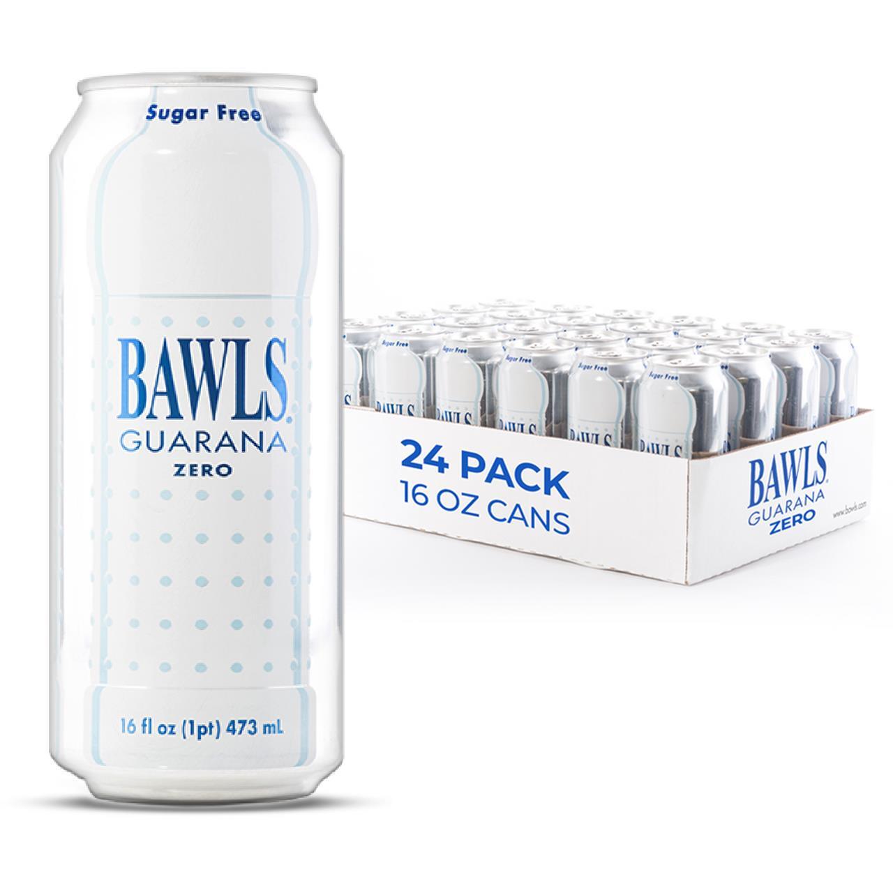 BAWLS Guarana Zero 16 oz 24 pack, Sugar Free gallery