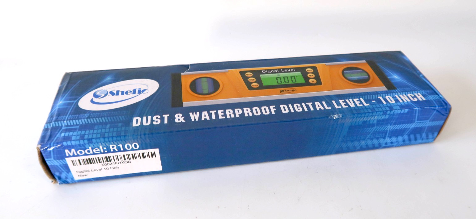 Shefio 10" Digital Level Model R100 Magnetic Torpedo Smart Level & Case gallery