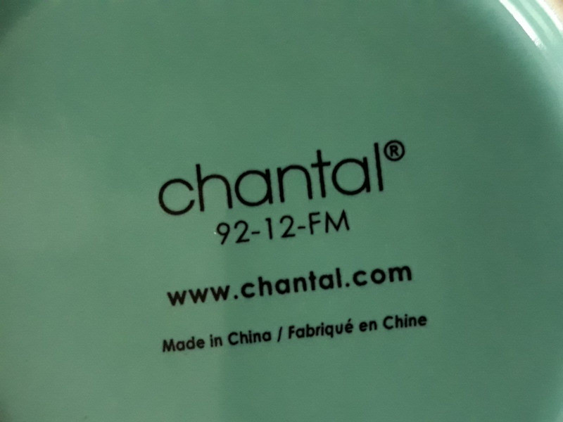 Chantal Teal Green Blue Ombre oversized Spoon Rest Holder 92-12-FM FREE SHIP gallery