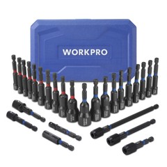 WORKPRO 27PC Magnetic Nut Driver Set SAE&Metric Impact Drill Driver Bit 1/4″ Hex