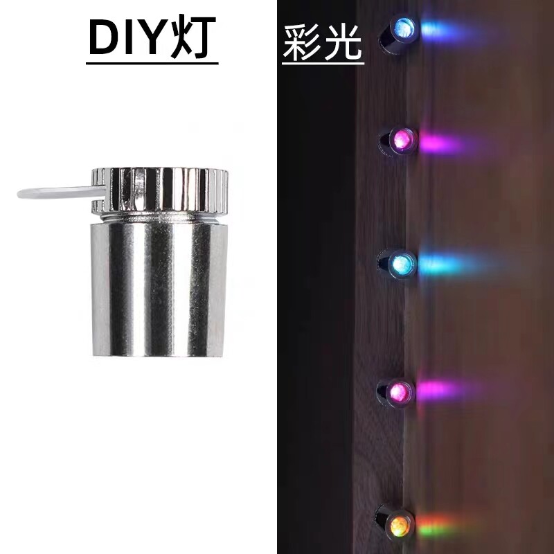 10pc LED small lamp tube rotary switch electroplating light monochrome, white gallery