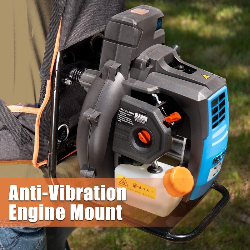 LawnMaster NPTBL31AB Gas Backpack Leaf Blower 31cc Electric Start 470CFM 175MPH gallery