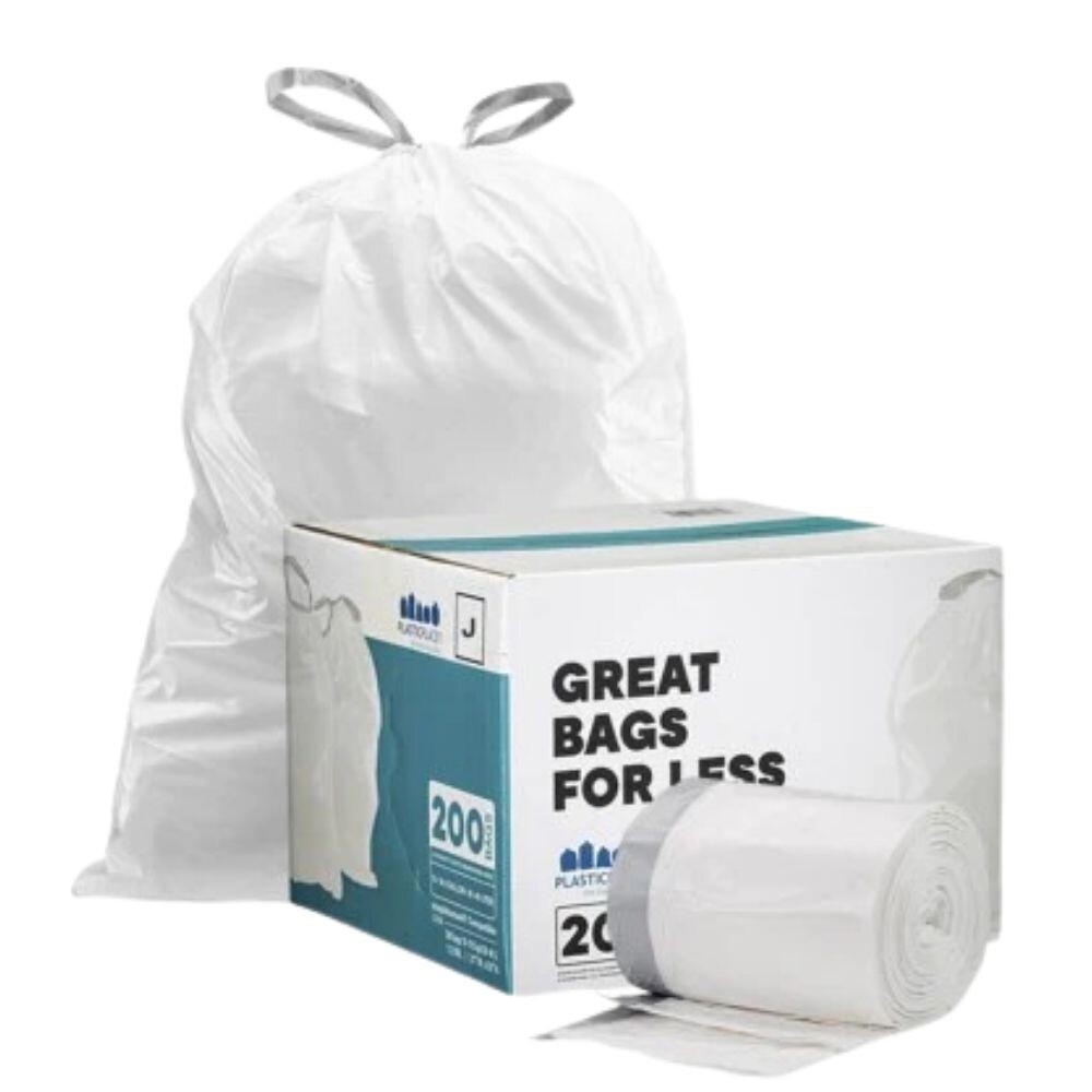 Plasticplace Custom Fit Trash Bags Compatible with simplehuman Code J, 200 Count gallery