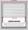 LOTUS & WINDOWARE Cordless Mini Blind, 1" Vinyl Slats, 29" W x 64" L - White gallery