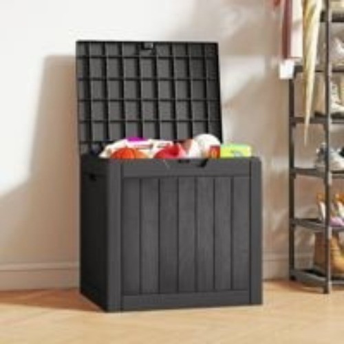 30 Gallon Deck Boxes 2 Pack, Waterproof Outdoor Storage Box for Cushion gallery