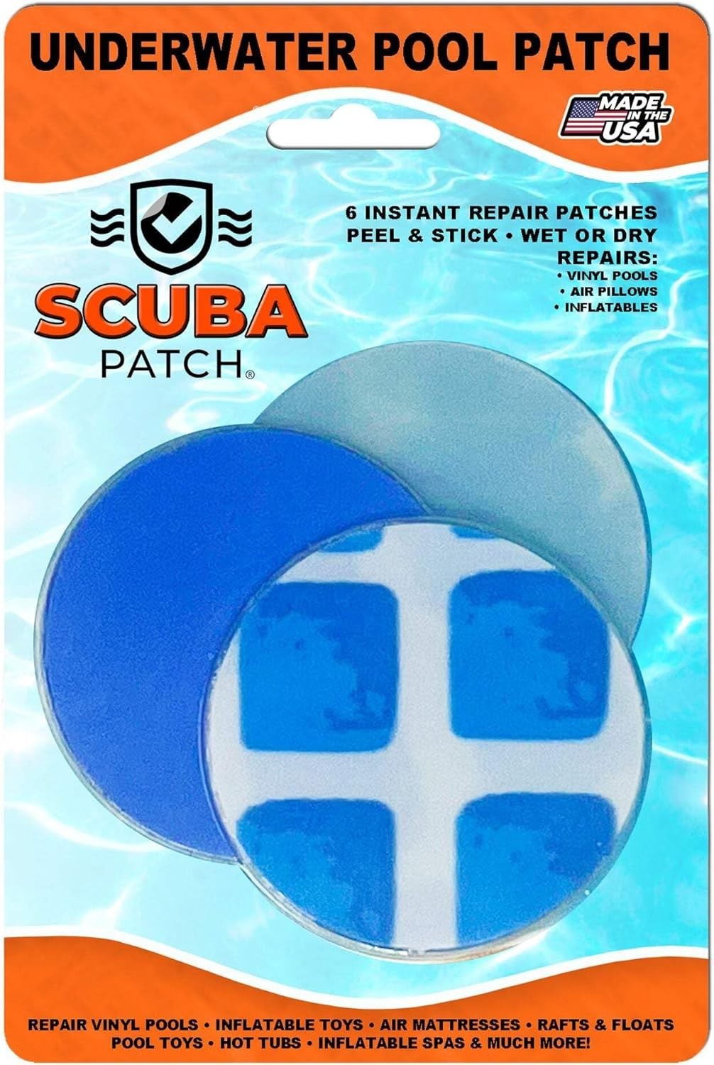Pool Repair Kit Vinyl Patches Glue-Down & Peel-and-Stick for Above-Ground Pools gallery