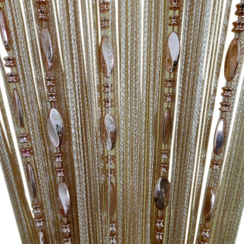 Button Beaded Door Curtain Fringe Tassel Living Room Divider Curtain (39.30 X 7 gallery