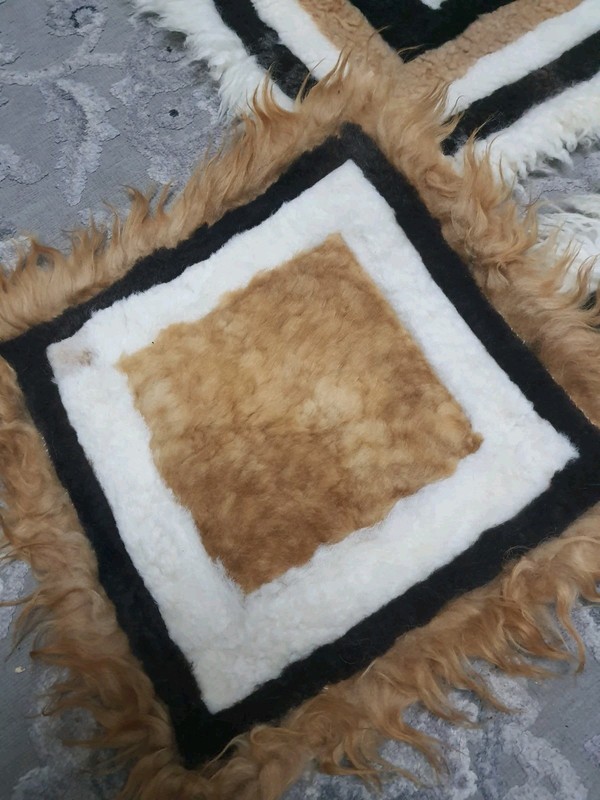 Alpaca Fur Square Rugs gallery