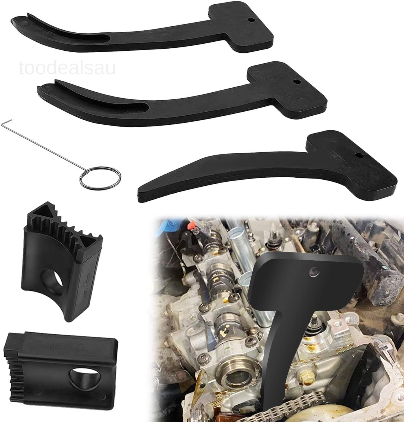 Camshaft Phaser Timing Chain Lock Tool Kit Set Compatible with VW Chrysler Jeep. gallery