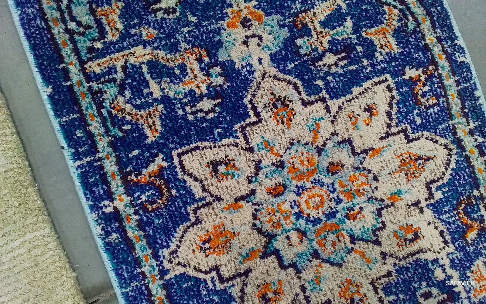 BLUE / LBLUE 2'-2" x 16'-0" Back Stain Rug, Reduced Price 1172795283 MAD473M-216 gallery