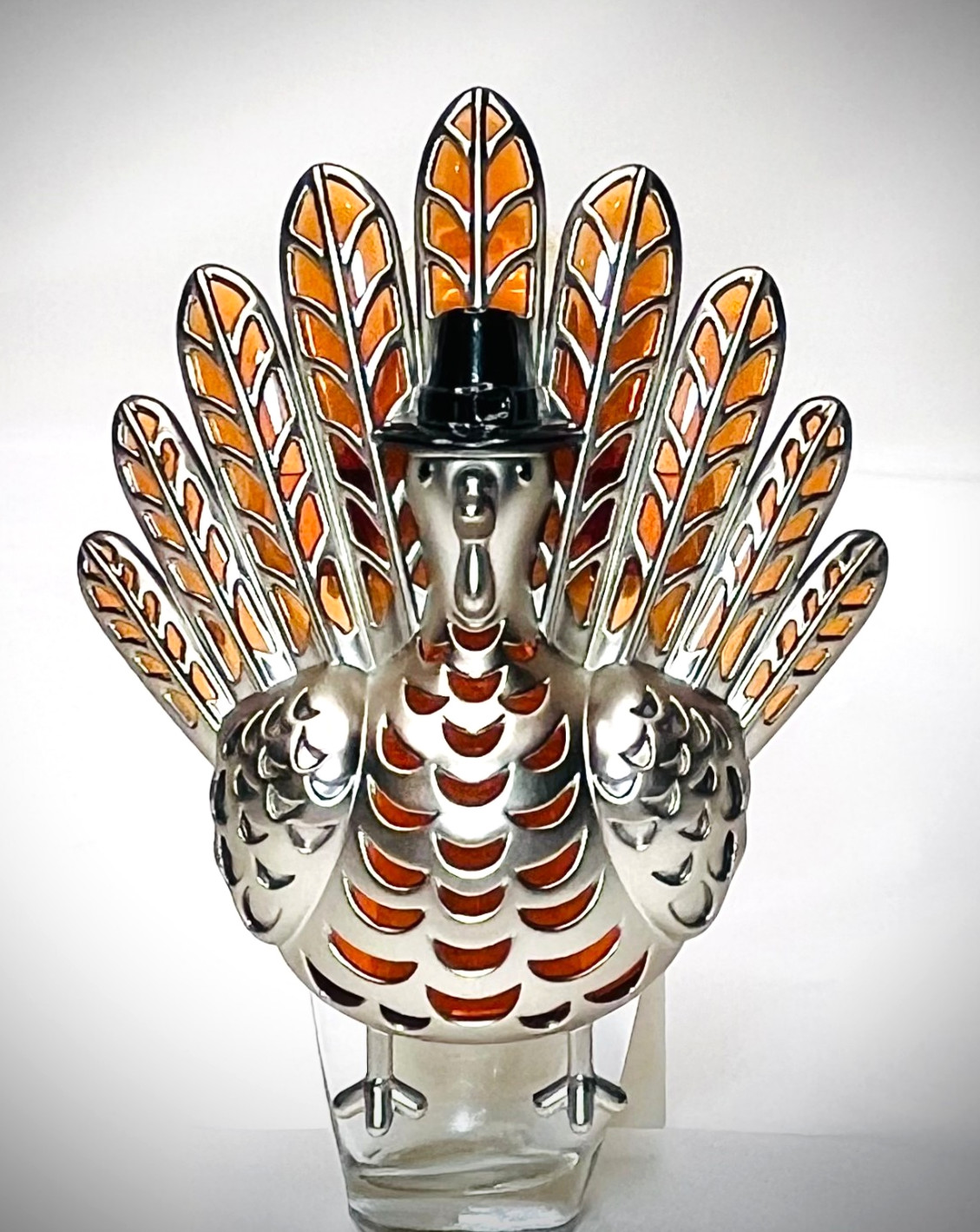 VeryGood Amber Nickel SILVER Turkey Wallflower Nightlight Plug Bath & Body Works gallery