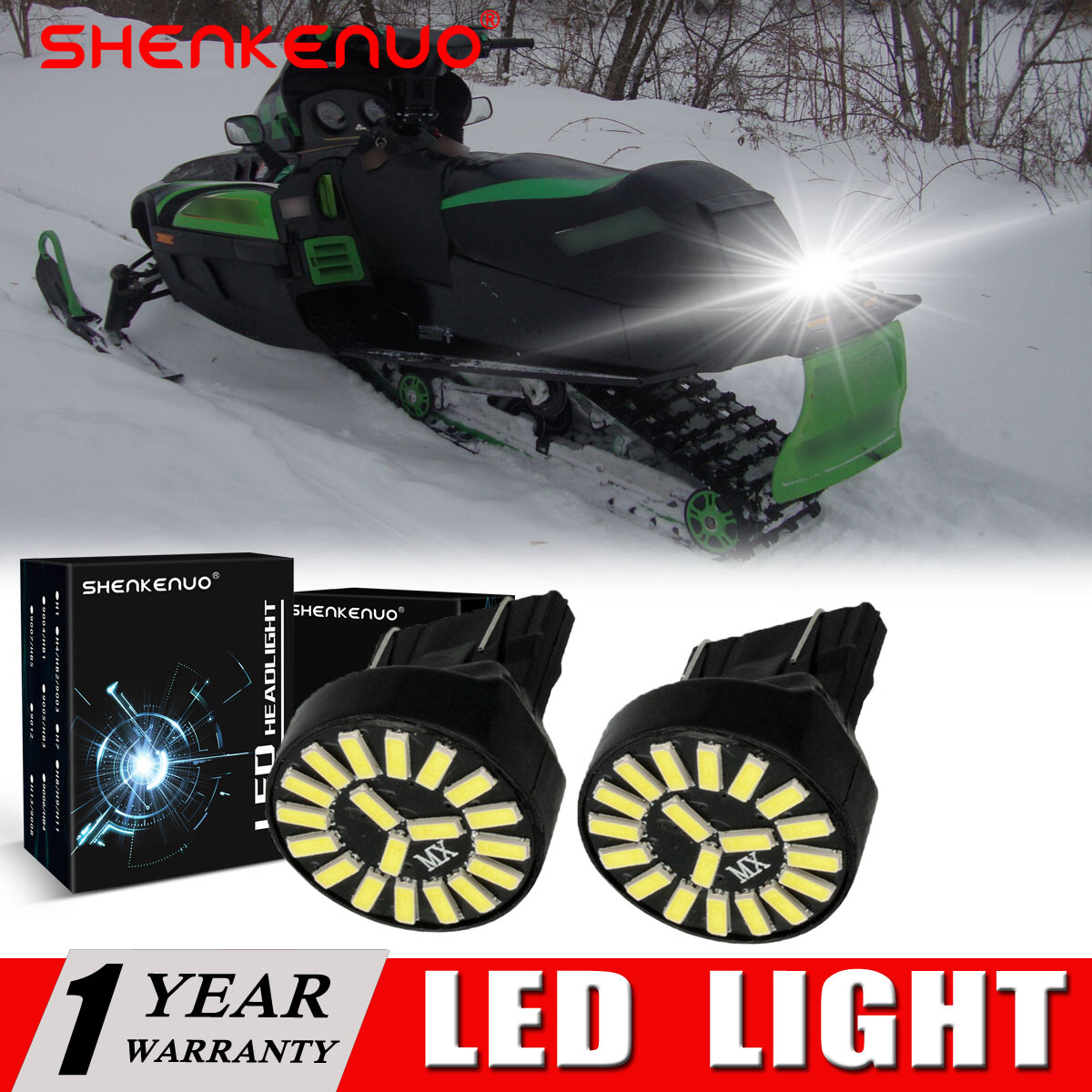 LED for Arctic Cat Mudpro EFI H2 H1 4X4 Brake Tail Light Bulb 1000 650 700 700s gallery