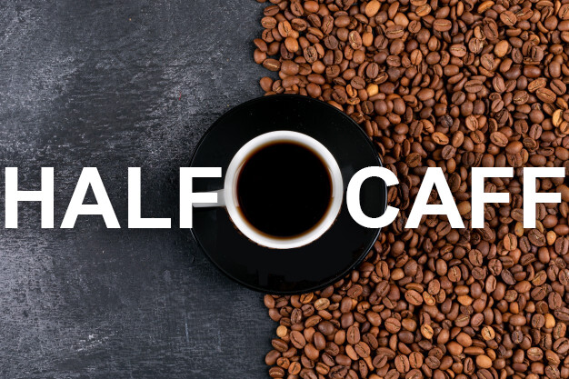 2 , 5, 10 LB HALF CAFF BLEND, HALF CAFFEINE / HALF DECAF ROASTED COFFEE BEANS gallery