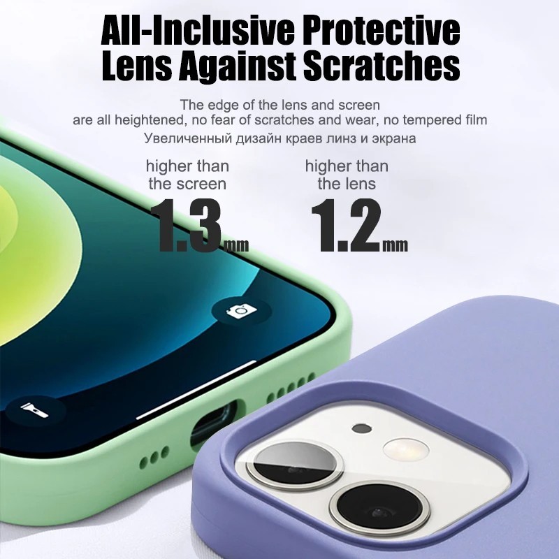 Luxury Liquid Silicone iPhone Case Shockproof Cover for iPhone 14/15/16 Series gallery