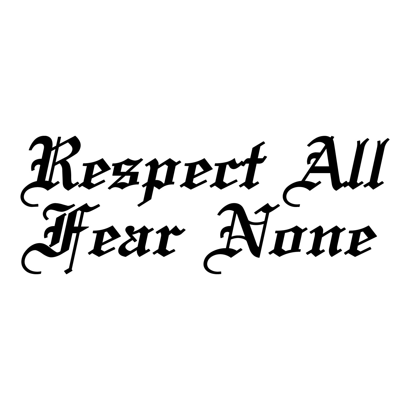 Respect All Fear None Custom Sticker Decal Car Truck Window Computer gallery