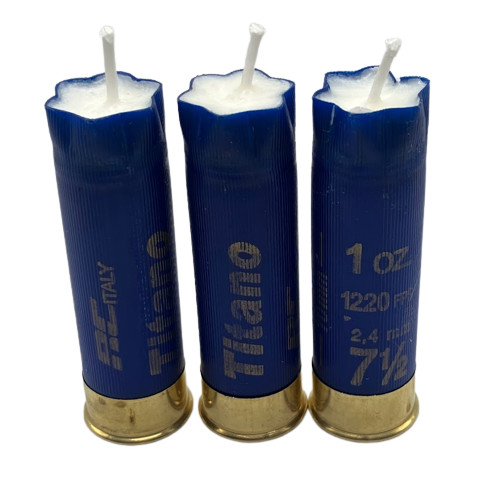Shotgun Shell Candles Multiple Colors - 3PK, 12 Gauge, Shooting, Hunting gallery