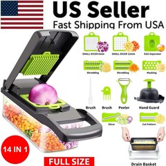 Multi Function 14 In 1 Vegetable Chopper Onion Dicer Fruit Cutter Kitchen Slicer