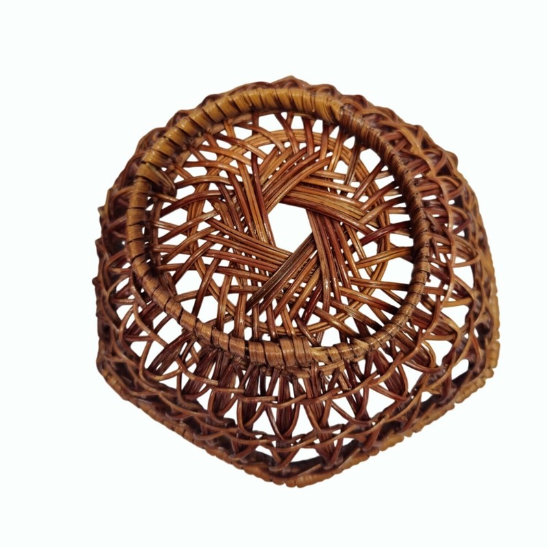 Vintage Basket Set Rustic Handwoven Wicker Twig Decorative Boho flower girl gallery