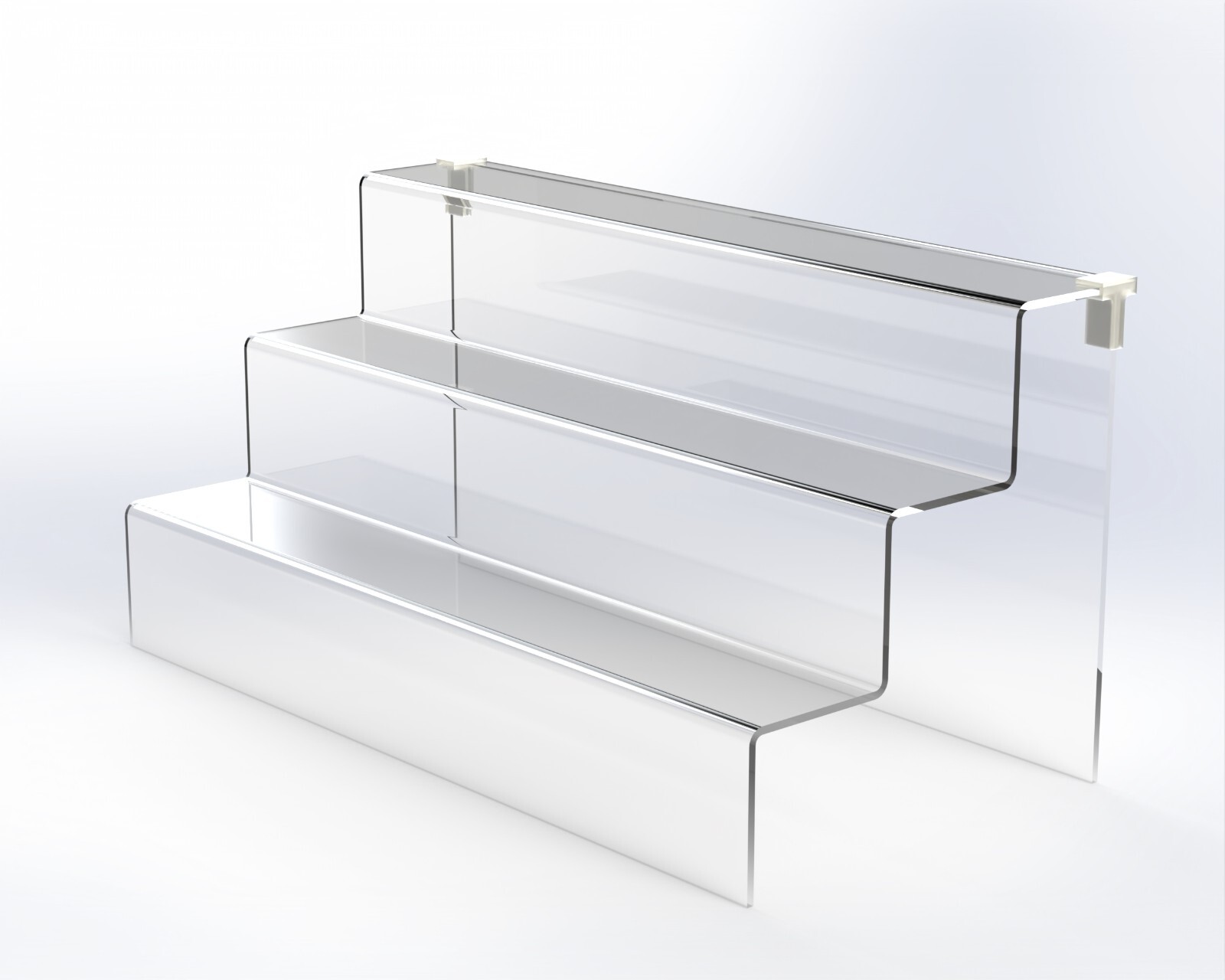 3 Steps Acrylic Display Stand, Fit Ikea Detolf 15"W x 8"D x 7.5"H MADE IN USA gallery