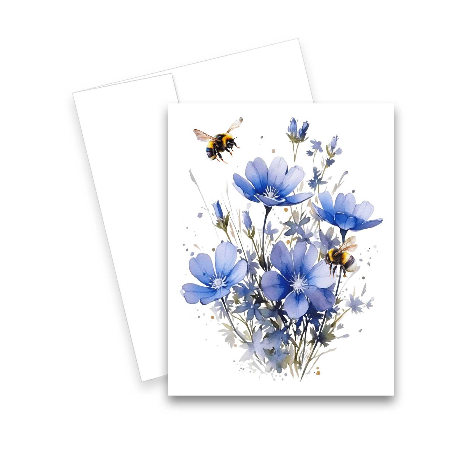 12 All Occasion Greeting Cards Blank w/ Envelopes - Wildflower & Honey Bee Cards gallery