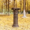 Magnesium Oxide Greek Column Pedestal 33in Indoor Outdoor Garden Decor Stand gallery