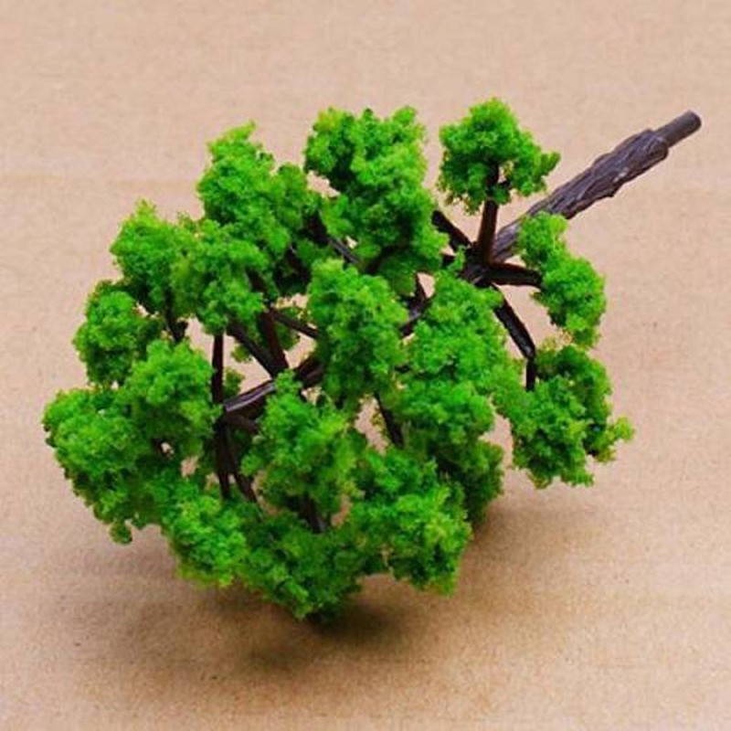 10pcs 8cm Model Tree For Train Railroad Diorama Wargame Park Scenery Miniature gallery