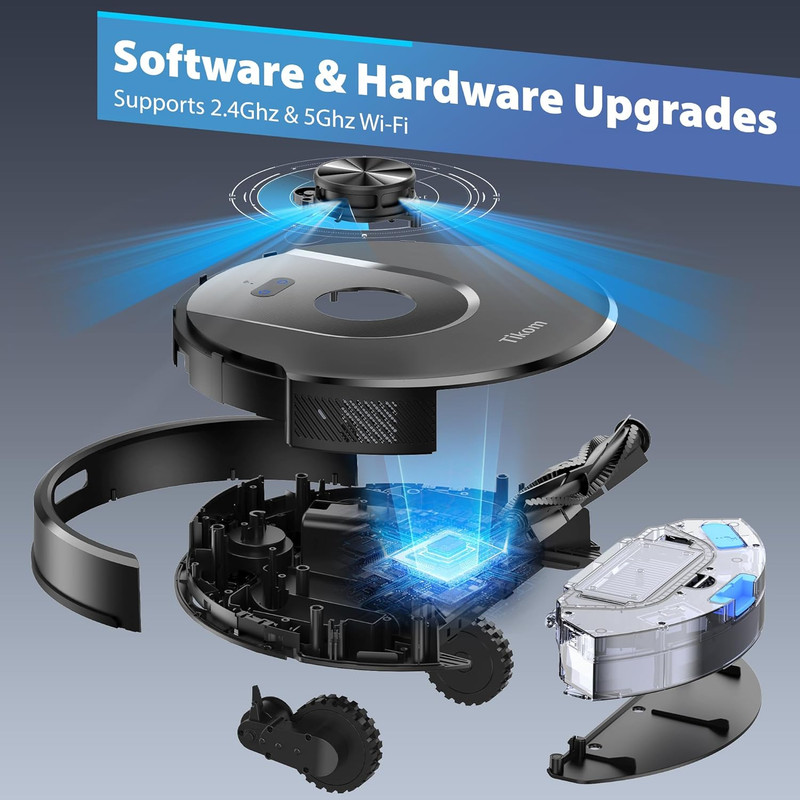 L8000 Pro Robot Vacuum & Mop Combo, 6000Pa, Smart Mapping, 150 Min Runtime gallery