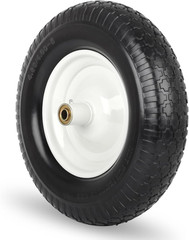 16″ Solid Wheelbarrow Tire, 4.80/4.00-8″ Flat-Free Tire and Wheel, 6″ Centered H