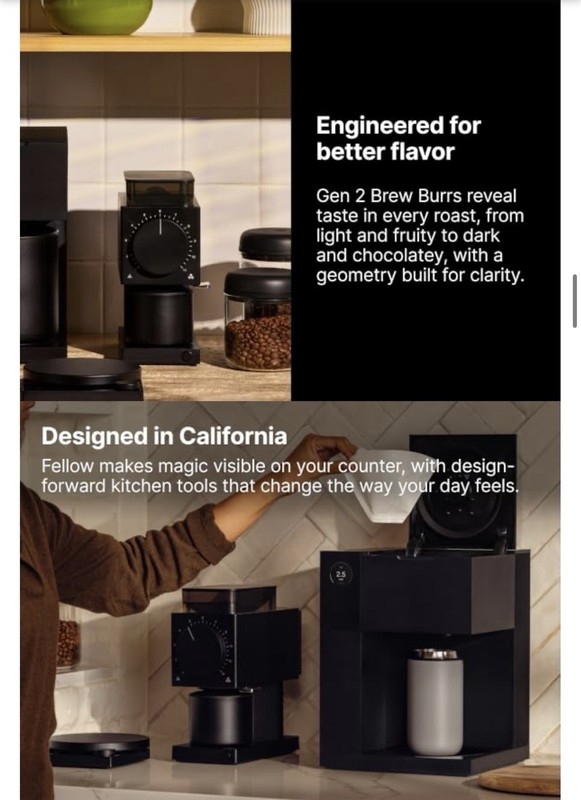 Gen 2 Ode Brew Grinder - Burr, Electric Coffee Bean Grinder with Matte Black gallery