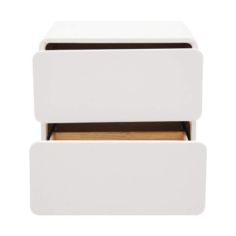 Nightstand End Table Side Table with 2 Drawers Bedside Table for Bedroom White gallery