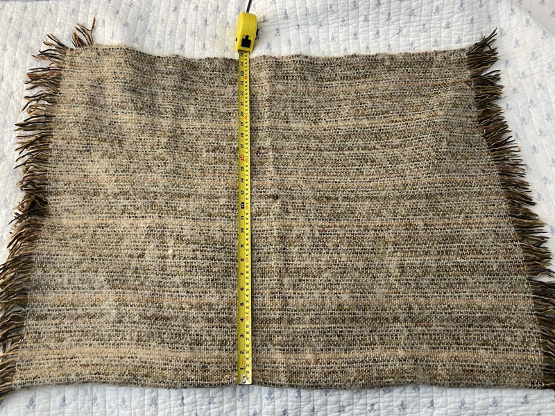 Avoca Handweavers Wool Throw Lap Blanket 37.5" x 25.5" Made in Ireland Fringe gallery