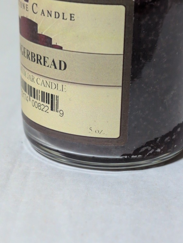 NEW Keystone Candle Gingerbread Scented Candle! 5oz Glass Jar! Open! gallery