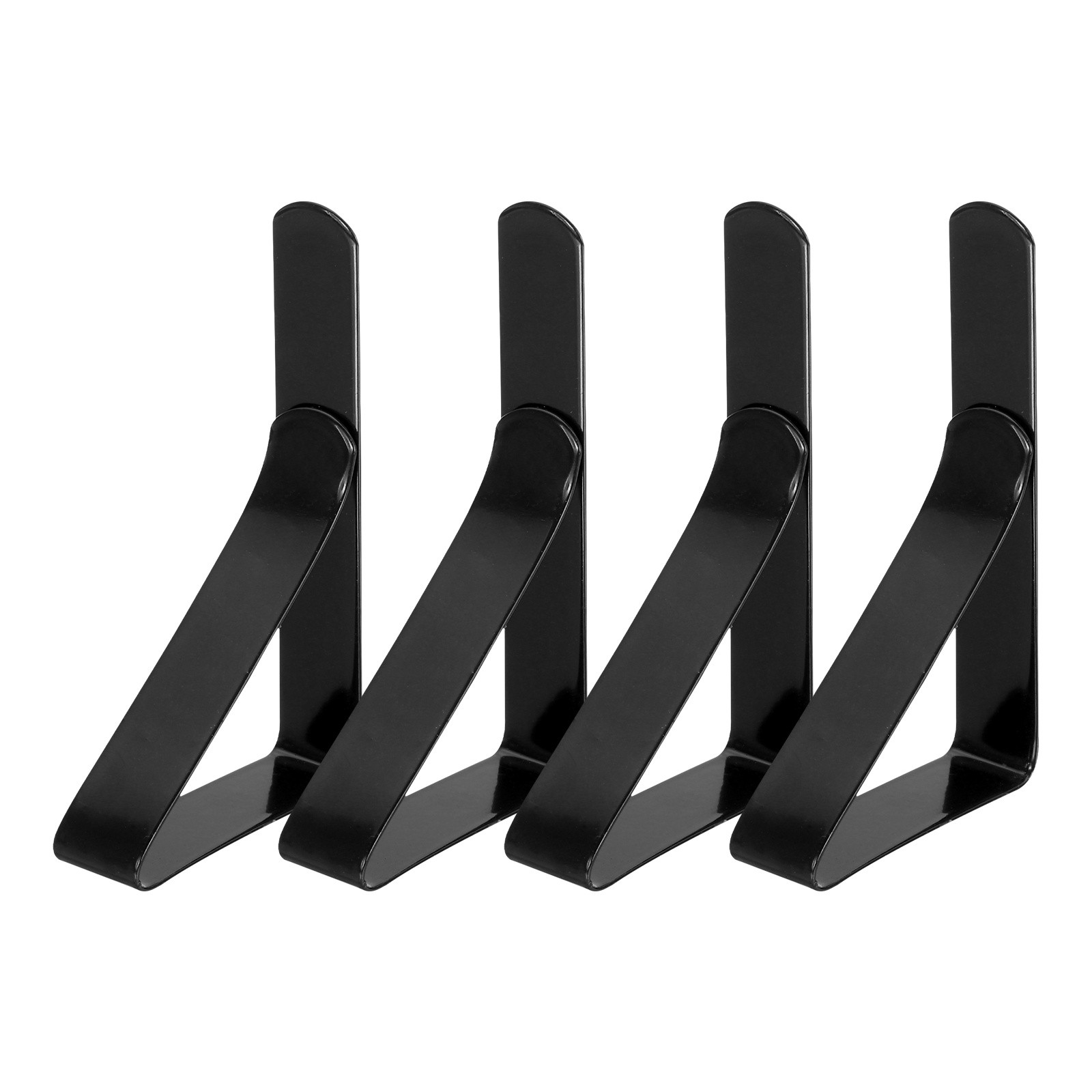4 Pack Tablecloth Clips, 2.95" x 1.77" Table Cloth Cover Clamps, Black gallery