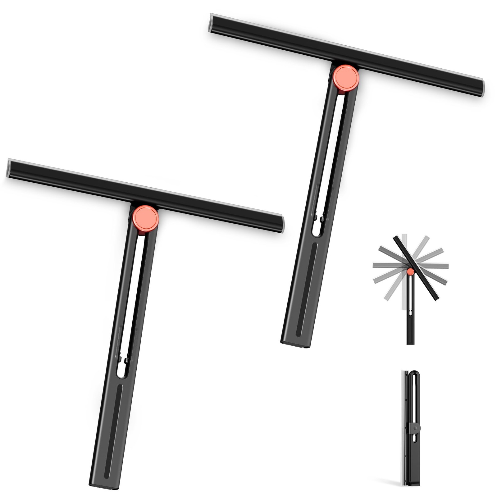 Upgraded Shower Squeegee for Glass Doors with 2 Pack Multi-Purpose 360° Rotat... gallery