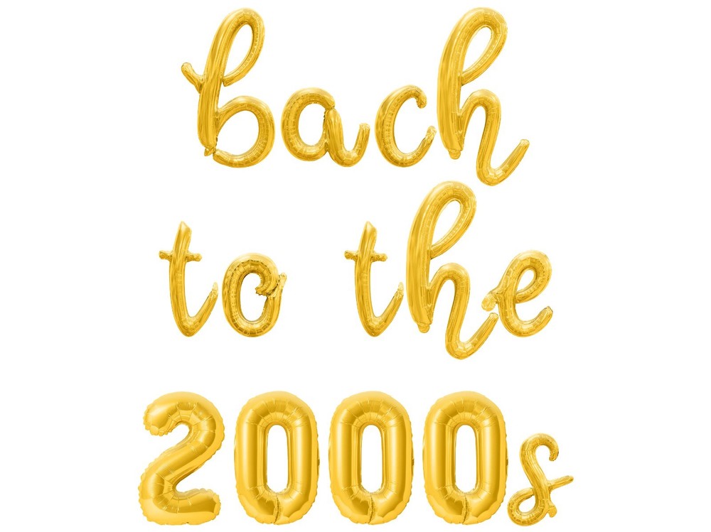 BACH TO THE 2000S Cursive Script Letter Balloon Banner, Bachelorette Party Decor