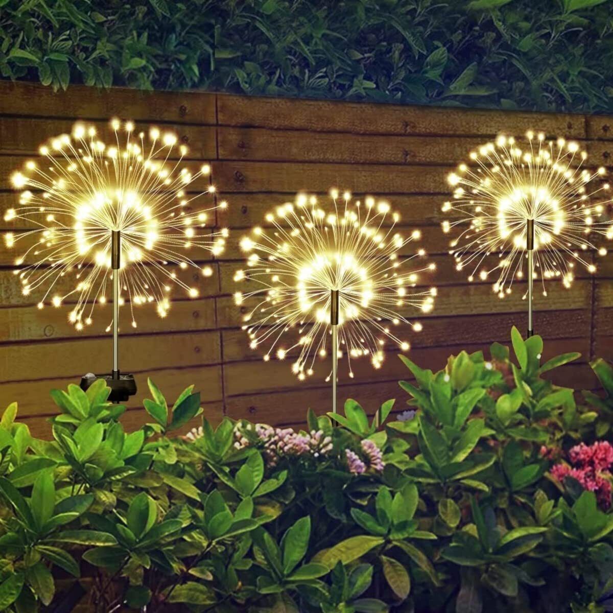 150 LED Solar Firework Lights Outdoor Waterproof Path Lawn Garden Decor Lamp gallery