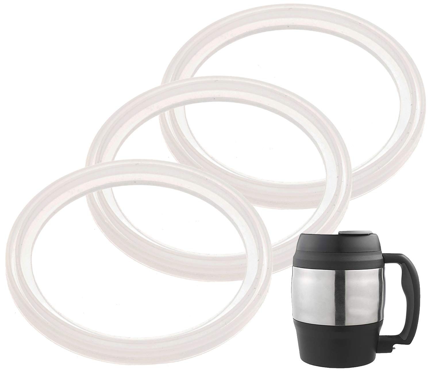 3-Pack Bubba Mug 52 oz Replacement Gaskets, BPA-Free Seals for Classic Mugs gallery