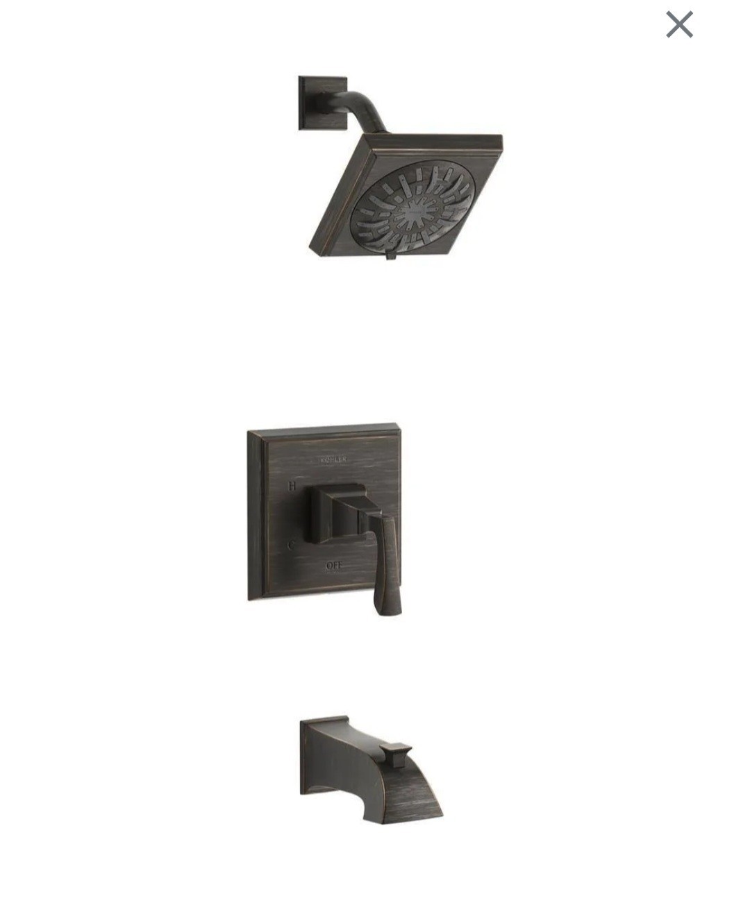 NEW SINGLE HANDLE 3 SPRAY TUB AND SHOWER FAUCET OIL RUBBED BRONZE VALVE INCLUDED gallery