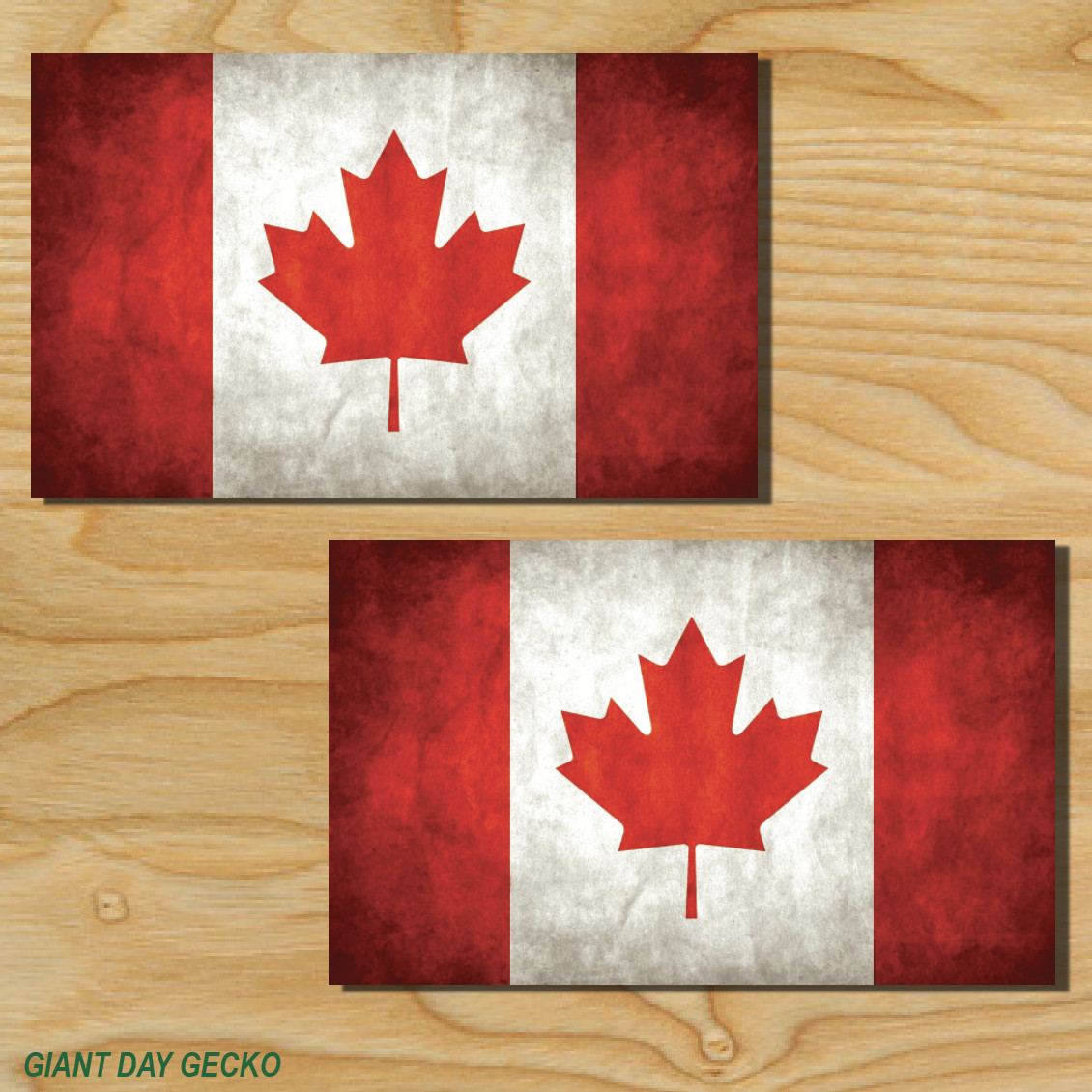 (2) TWO CANADIAN FLAG Vinyl Decal Sticker For Car Laptop Skateboard NEW Canada gallery