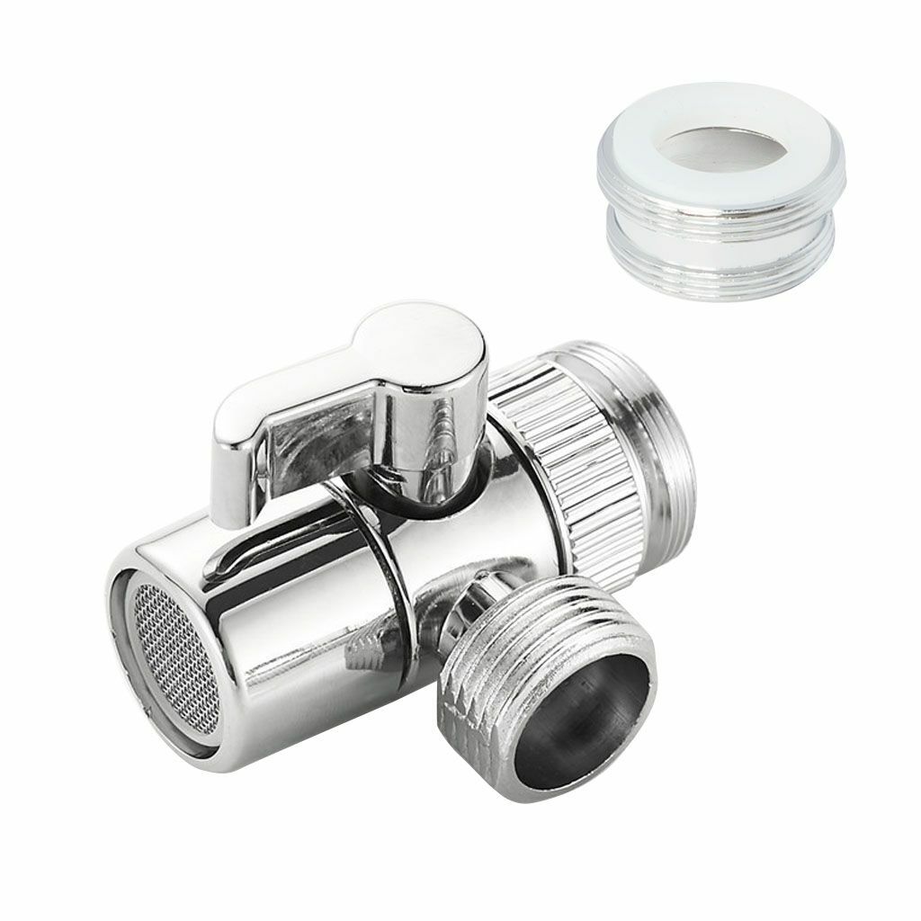 US Head Faucet Adapter Diverter Valve Faucet Connector Kitchen Sink Splitter gallery