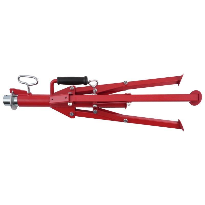 Pipe Jack Stand V-Head Adjustable 28-52 Inch 2500lbs Capacity Steel Tripod gallery