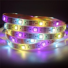 SK6812 Individually programmable/addressable RGBWW LED strip, similar to WS2812B