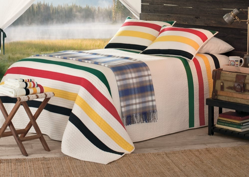 NWT Pendleton Ivory Cotton GLACIER PARK 3-Pc QUILT/SHAMS SET Full/Queen F/Q gallery