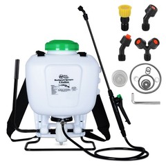 REALWORK 4-Gallon Backpack Sprayer with Padded Shoulder Strap for Garden