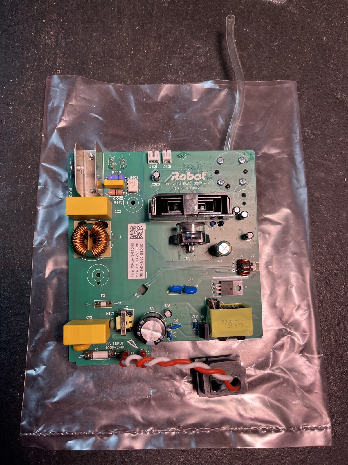 Roomba i1,i2, i3+ i4+ Clean Base PCB Motherboard Rear Cable Power Cord See Pics gallery